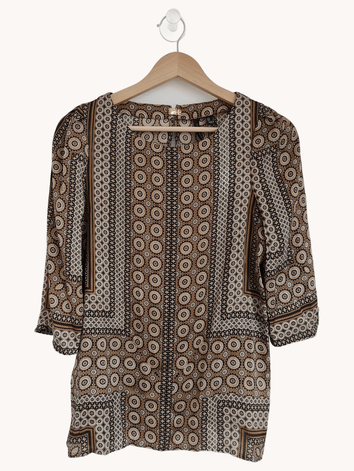 Blouse Mango à imprimé graphique – Taille S — photo 1
