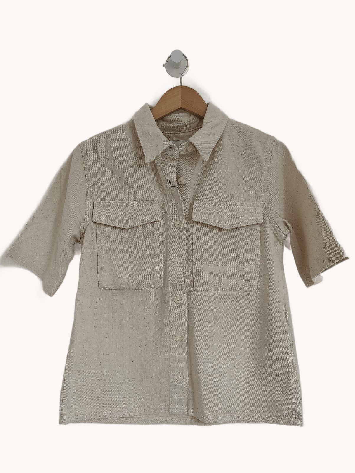Surchemise beige à poches Zara – Taille S — photo 1