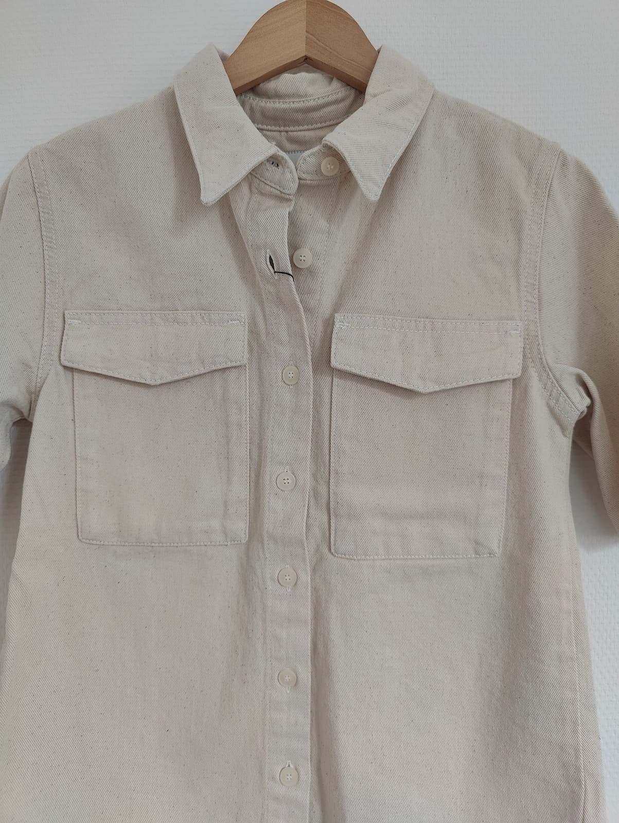 Surchemise beige à poches Zara – Taille S — photo 2