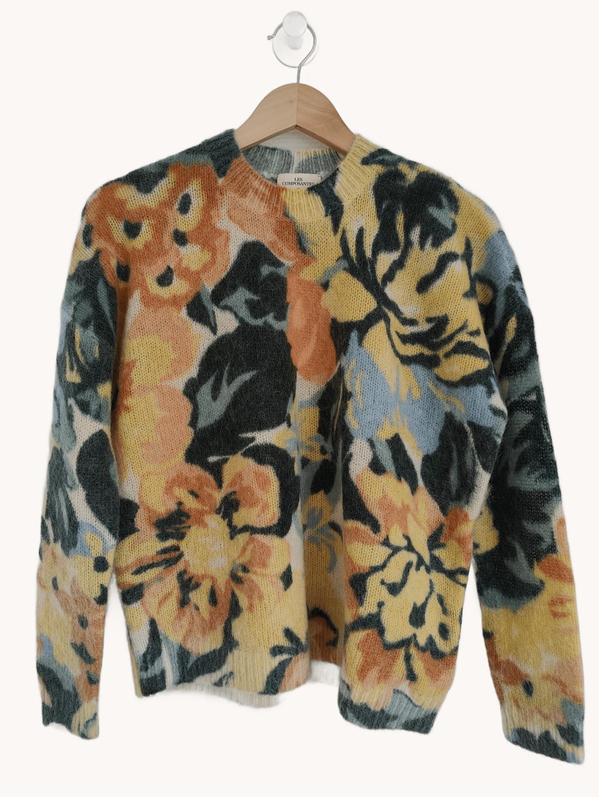 Pull en mohair à grand imprimé floral Sézane – Taille XS — photo 1