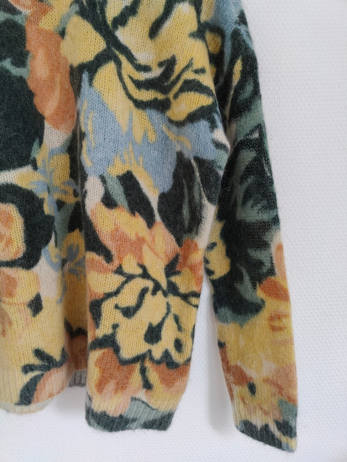 Pull en mohair à grand imprimé floral Sézane – Taille XS — photo 3