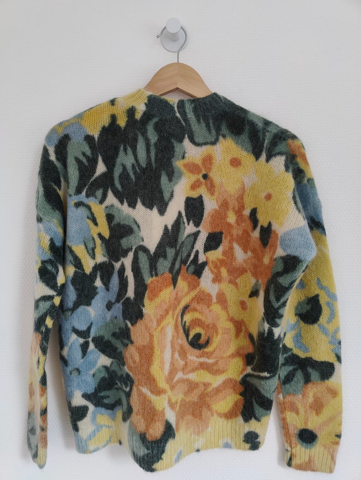 Pull en mohair à grand imprimé floral Sézane – Taille XS — photo 4