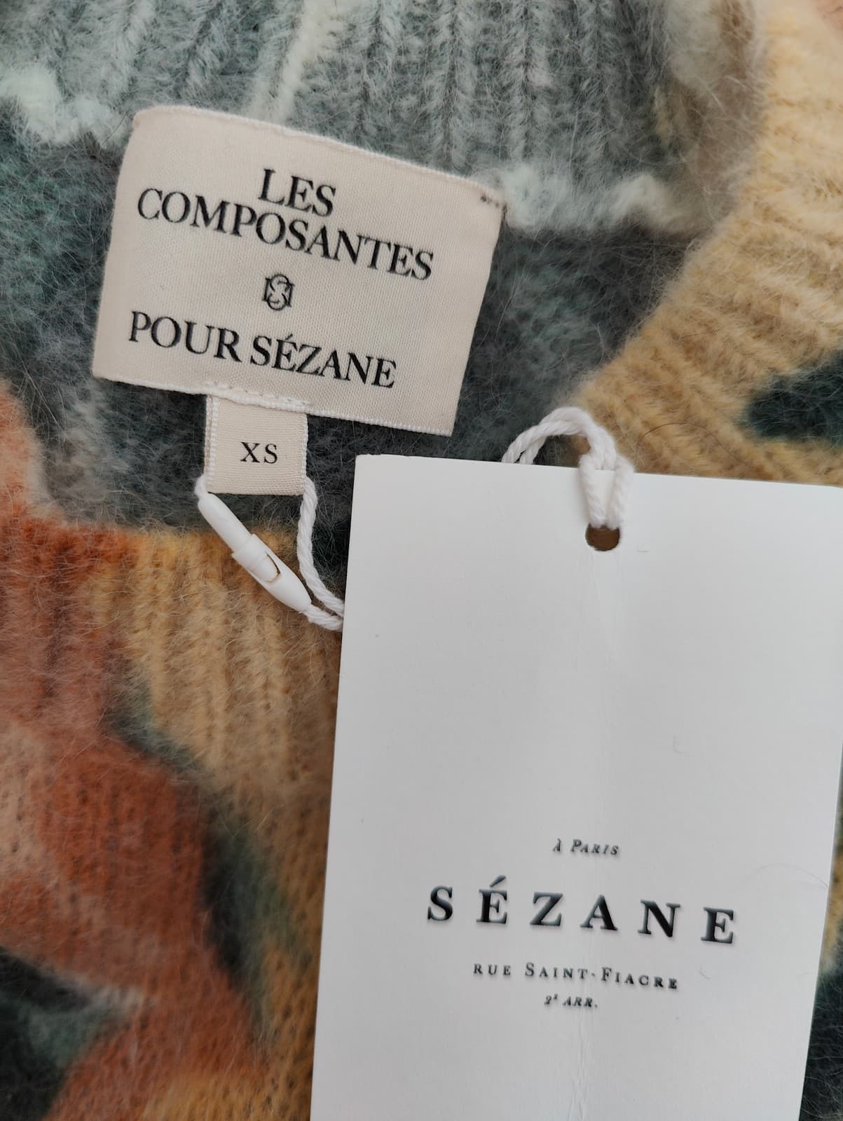 Pull en mohair à grand imprimé floral Sézane – Taille XS — photo 5