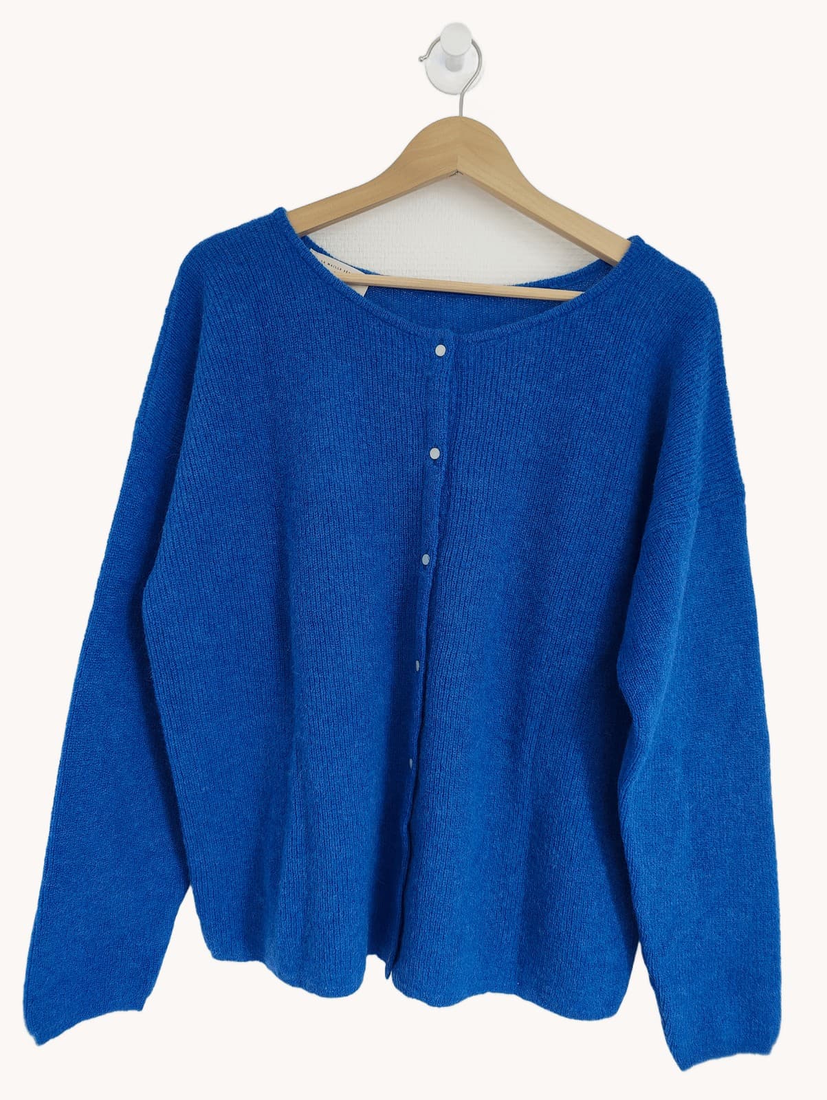Gilet Sézane bleu électrique en mohair et laine – Taille XXXL — photo 1