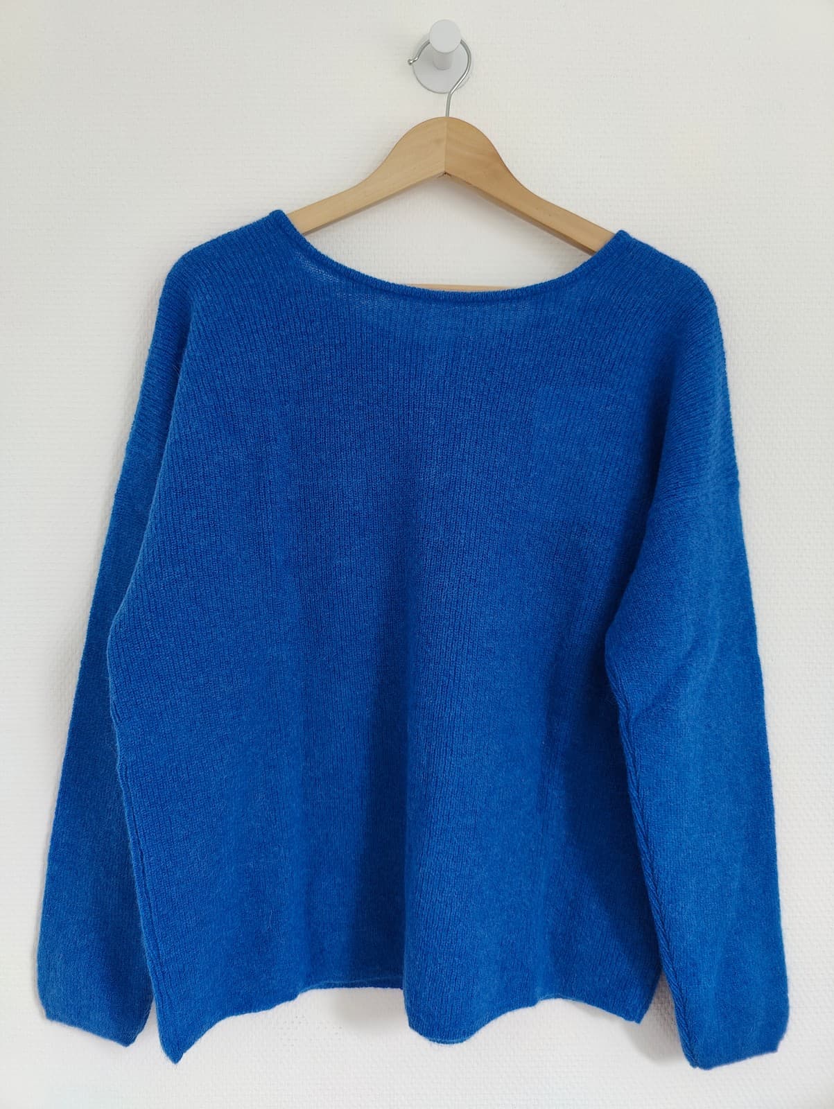Gilet Sézane bleu électrique en mohair et laine – Taille XXXL — photo 4