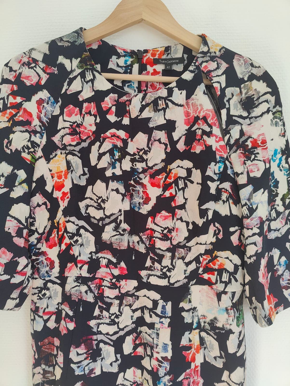 Robe à imprimé floral abstrait Tara Jarmon – Taille 42 — photo 2