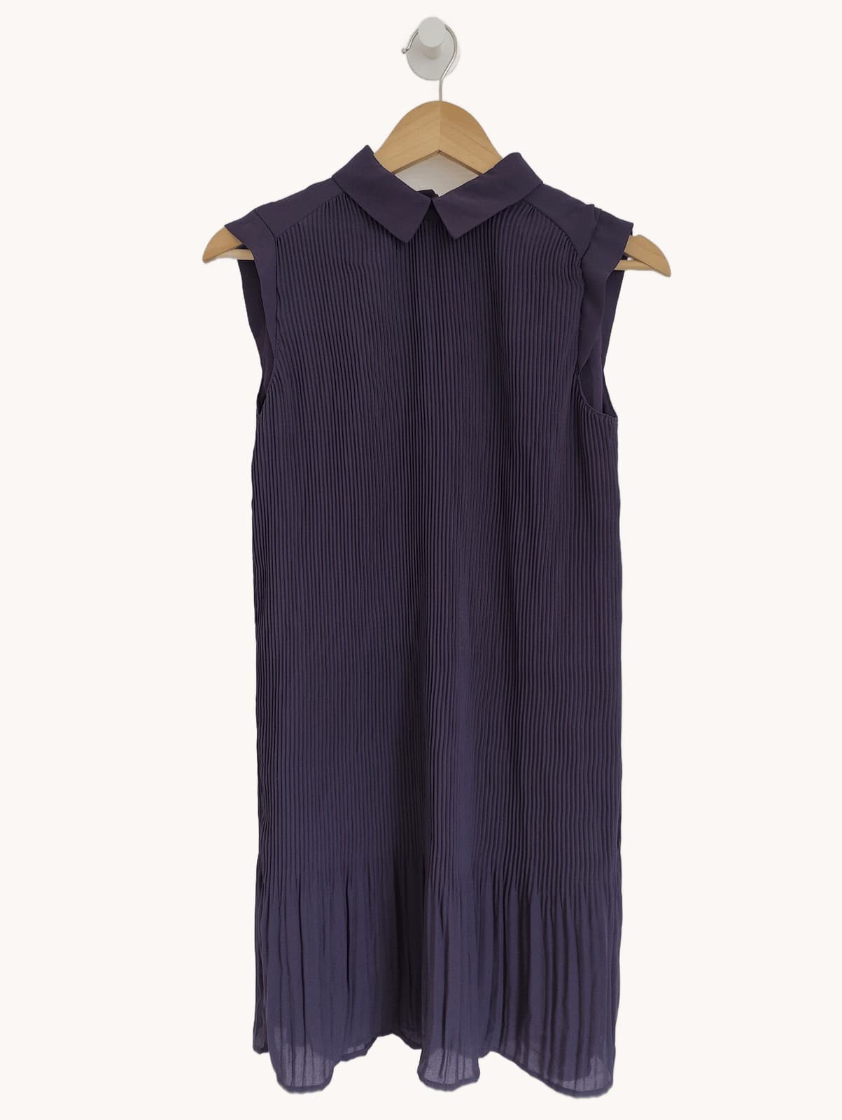 Robe sans manches plissée col classique Monoprix – Taille S — photo 1