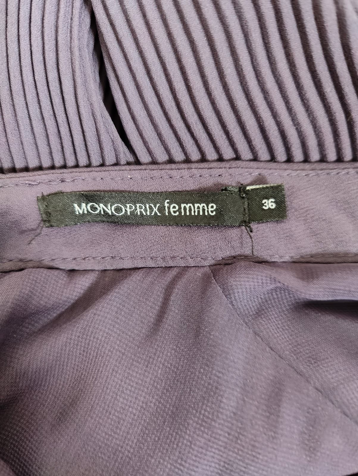 Robe sans manches plissée col classique Monoprix – Taille S — photo 4