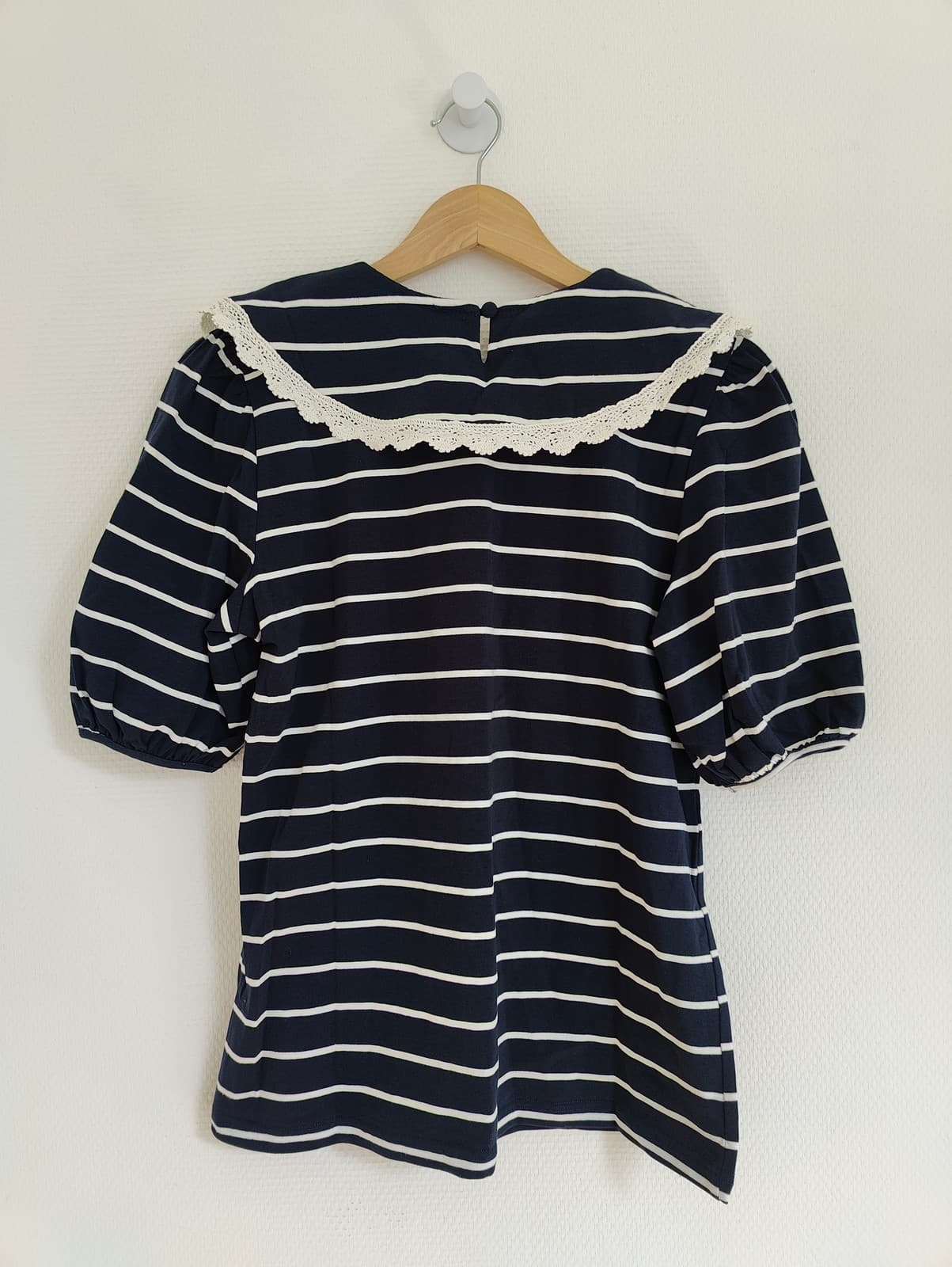 Top marinière Cerise Blue à col Claudine – Taille M — photo 3