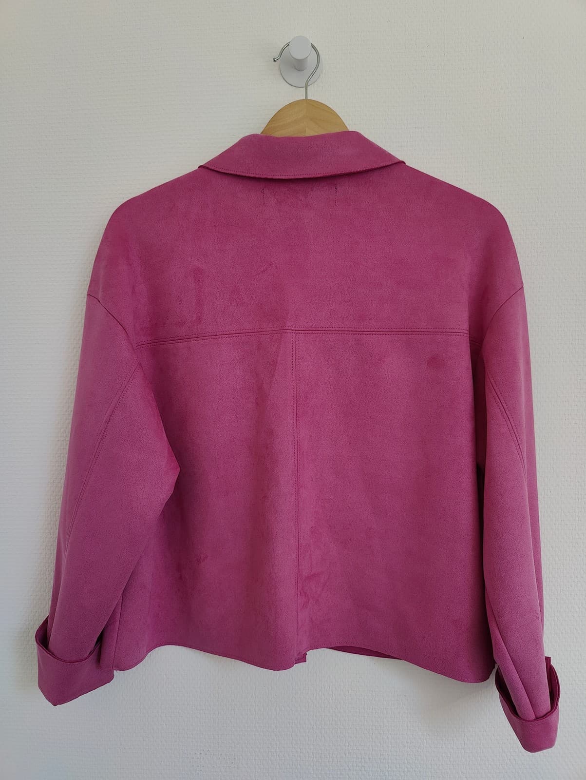 Surchemise rose en suédine Zara – Taille S — photo 5