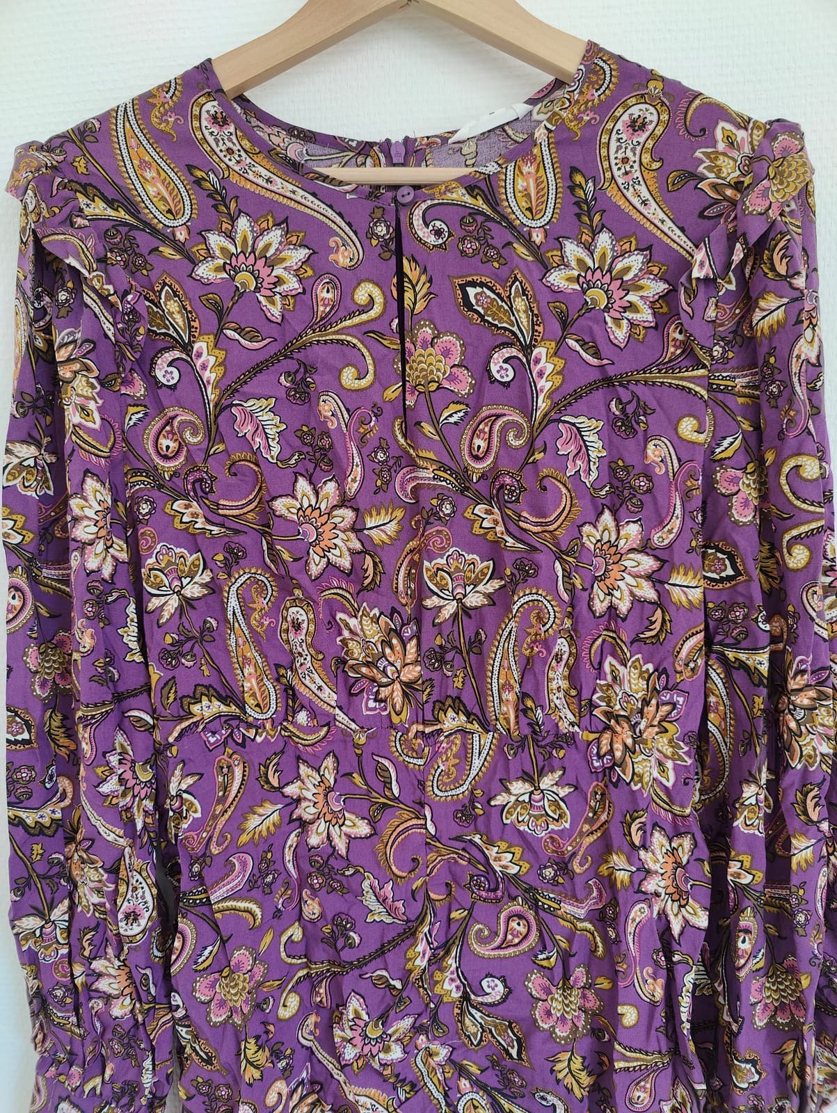 Robe à imprimé cachemire violet Springfield – Taille XL — photo 2