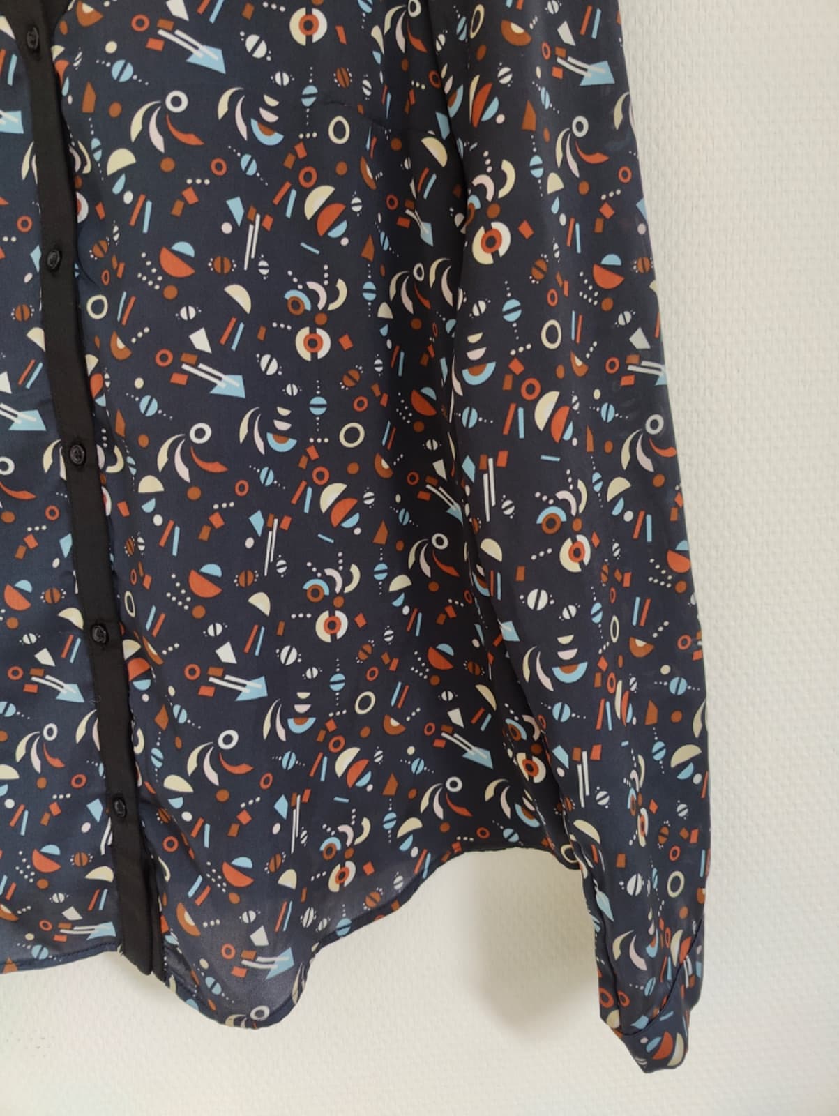Blouse Naf Naf imprimé graphique multicolore – Taille S — photo 3