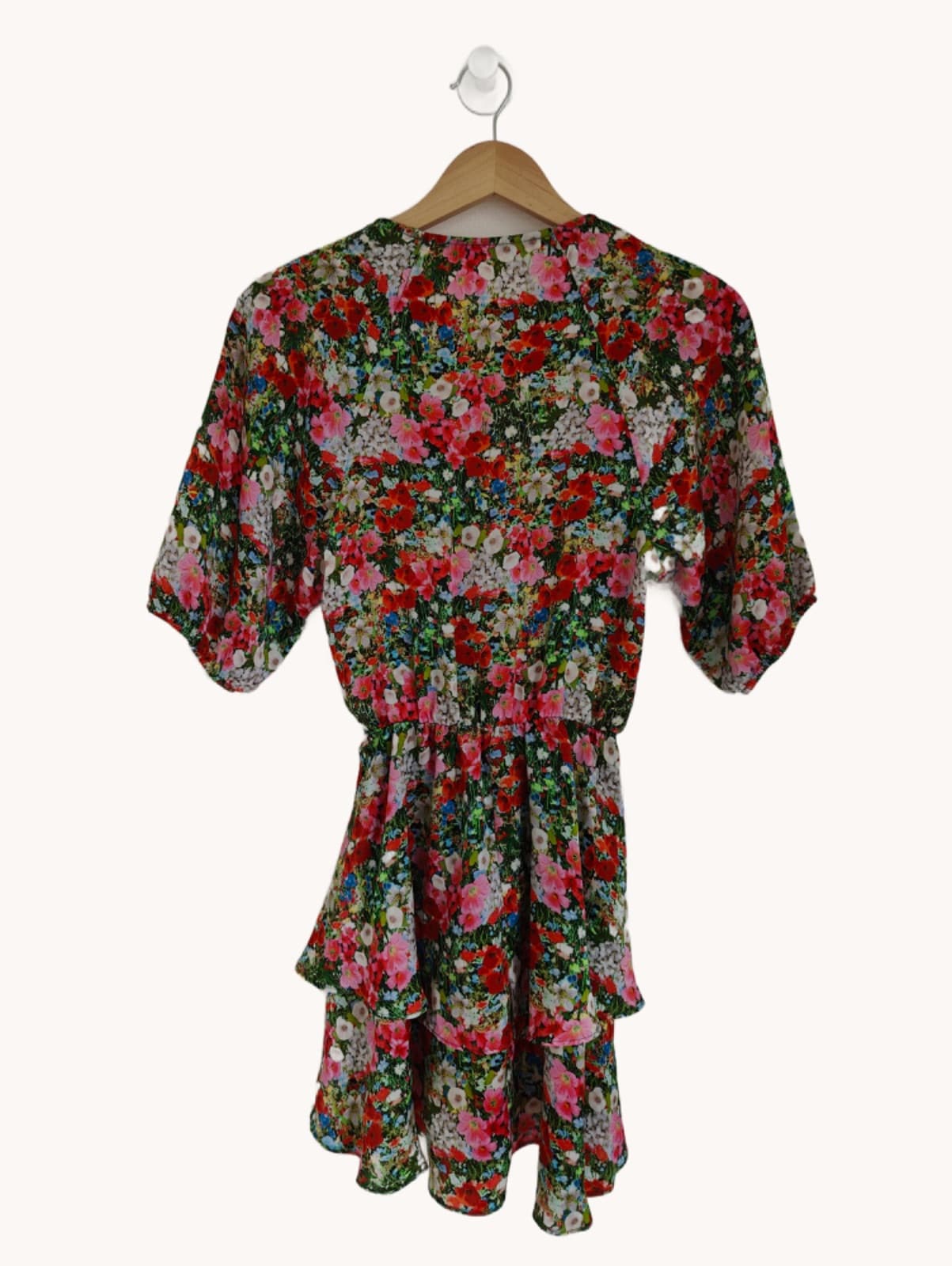 Robe portefeuille Zara fleurie à volants – Taille XS — photo 5