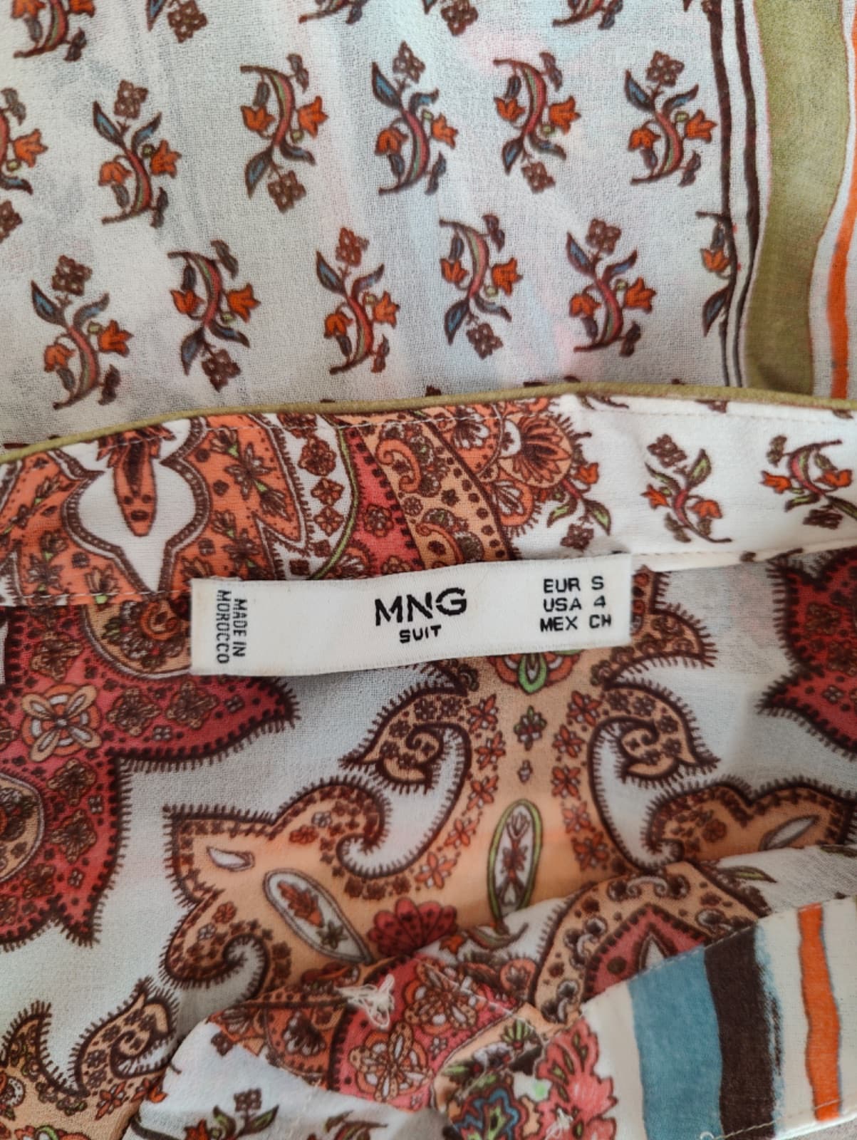 Chemise à imprimé foulard patchwork Mango – Taille S — photo 5