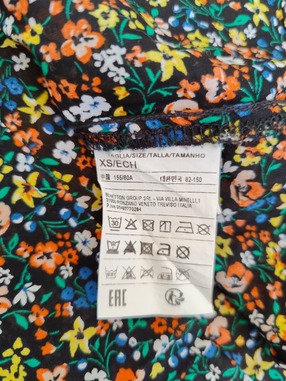 Blouse femme Benetton imprimé floral – Taille XS — photo 6