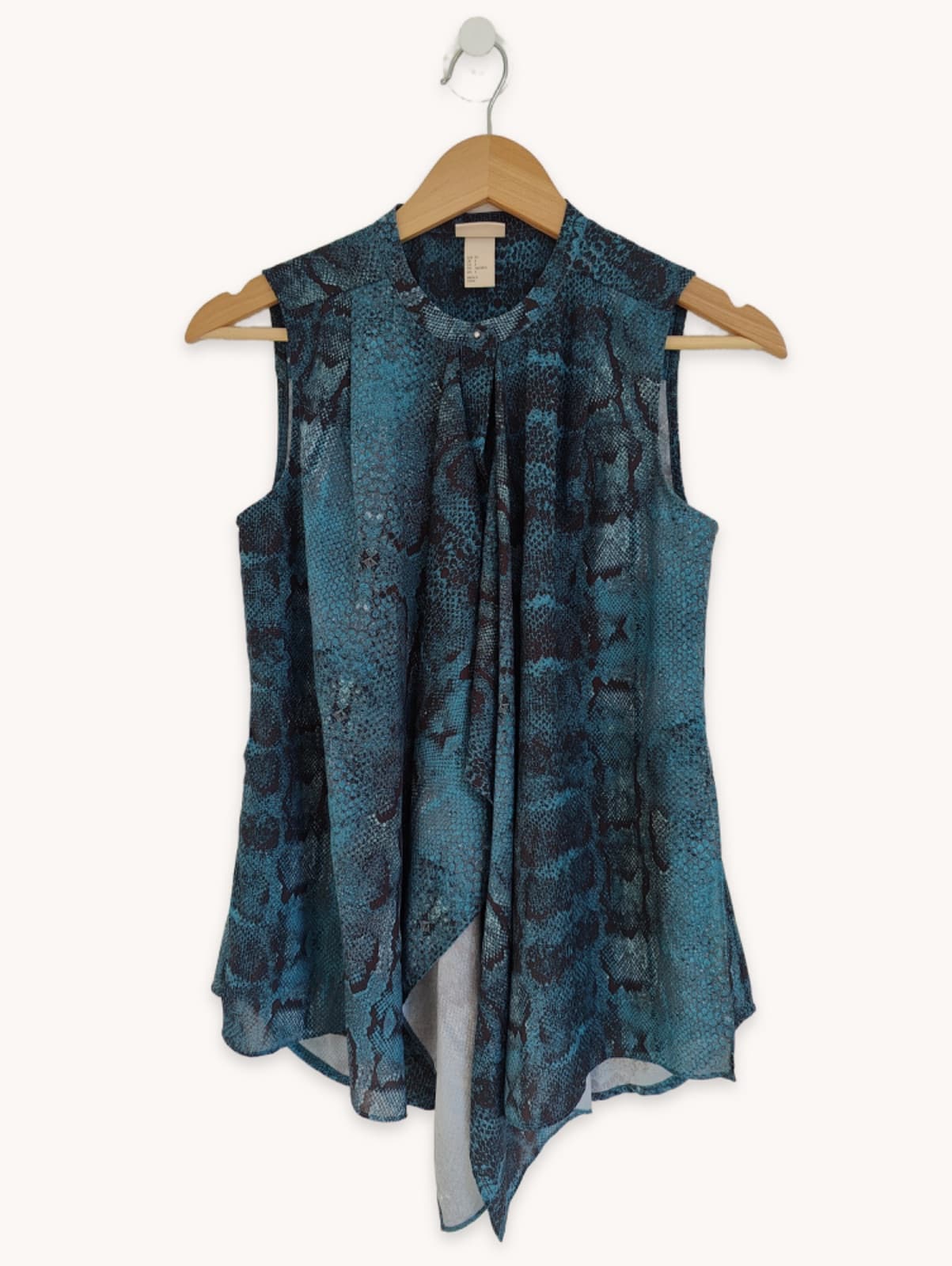 Top fluido estampado sem mangas H&M – Tamanho 34