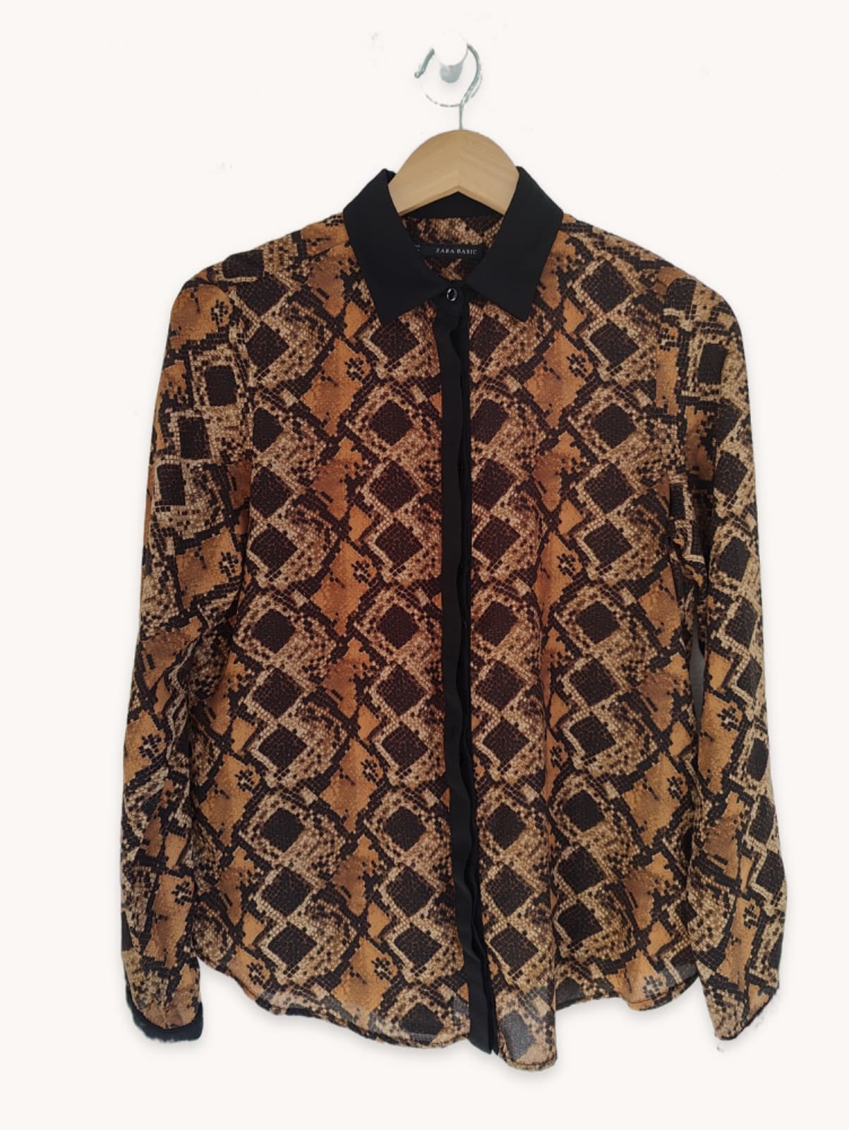 Chemise imprimée python Zara – Taille S — photo 1
