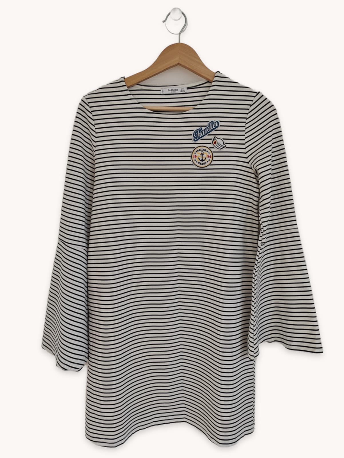 Robe rayée marinière à écussons Mango – Taille S — photo 1