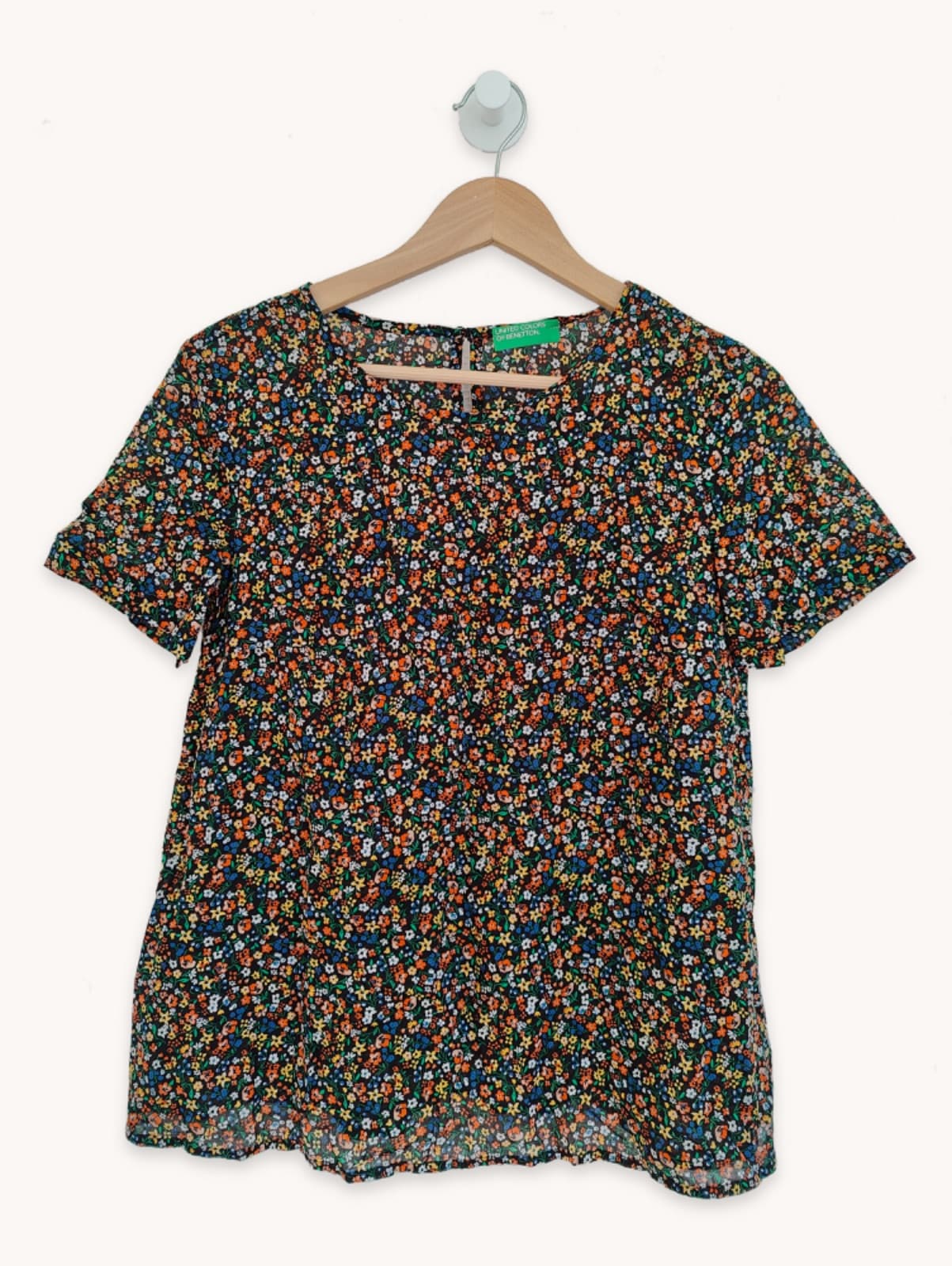 Blouse femme Benetton imprimé floral – Taille XS — photo 1