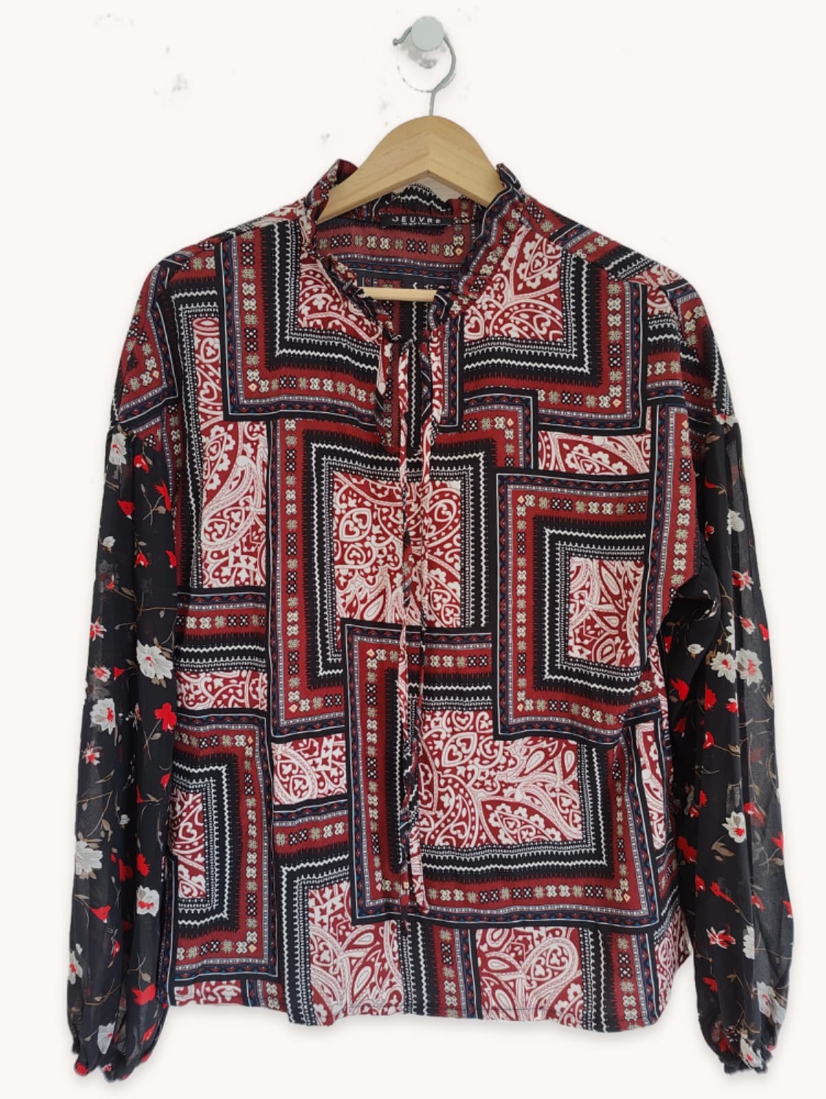 Blouse Jeuvre imprimée mix & match – Taille S — photo 1
