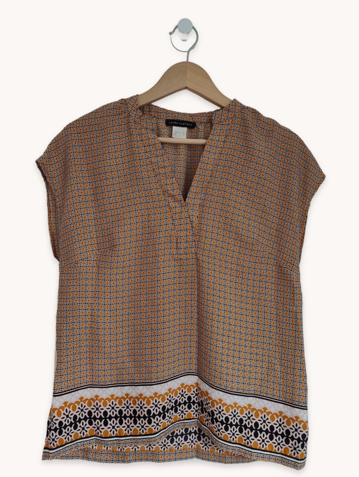 Blouse Laura Clément à imprimé graphique – Taille 38 — photo 1
