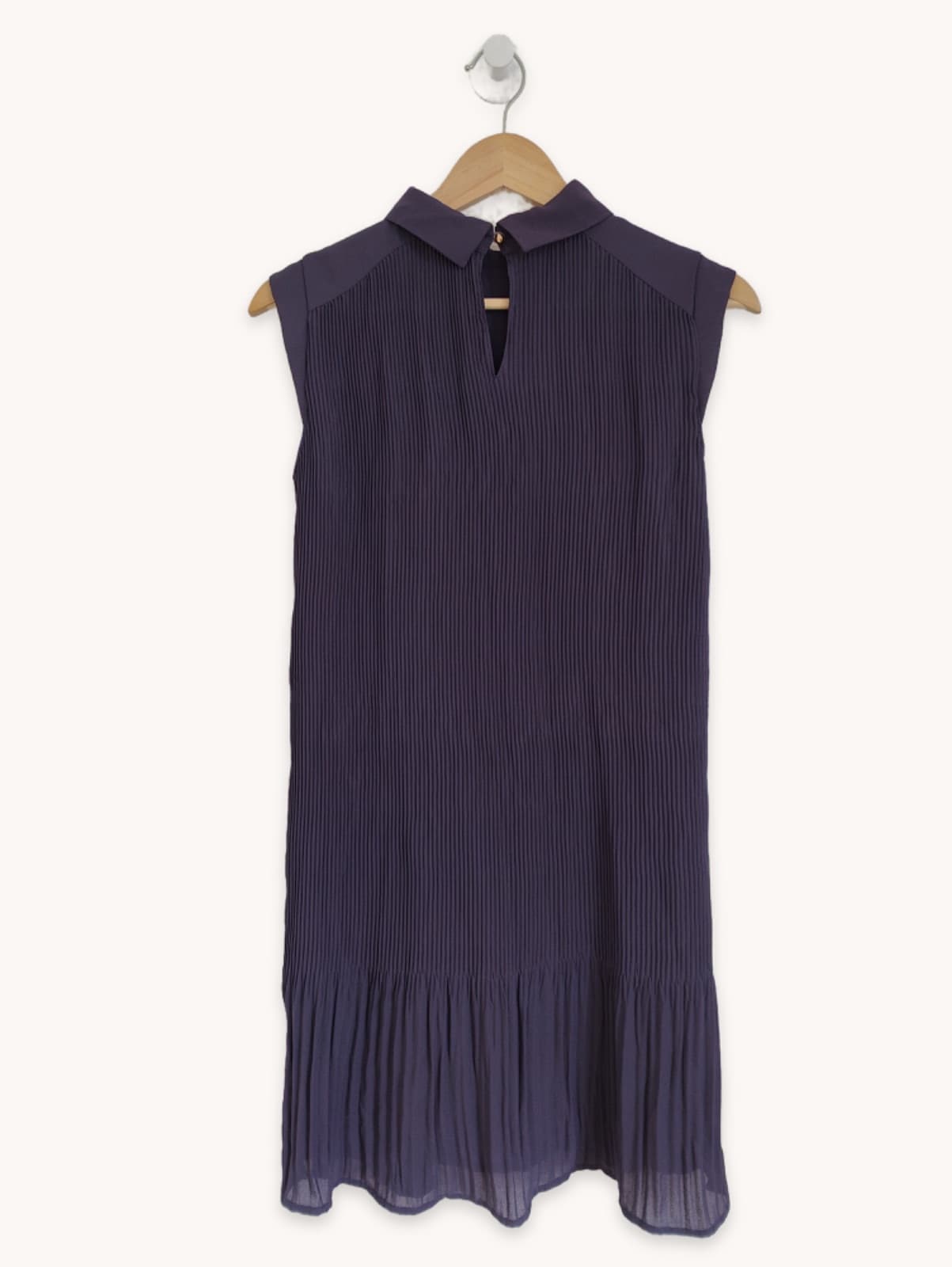 Robe sans manches plissée col classique Monoprix – Taille S — photo 5