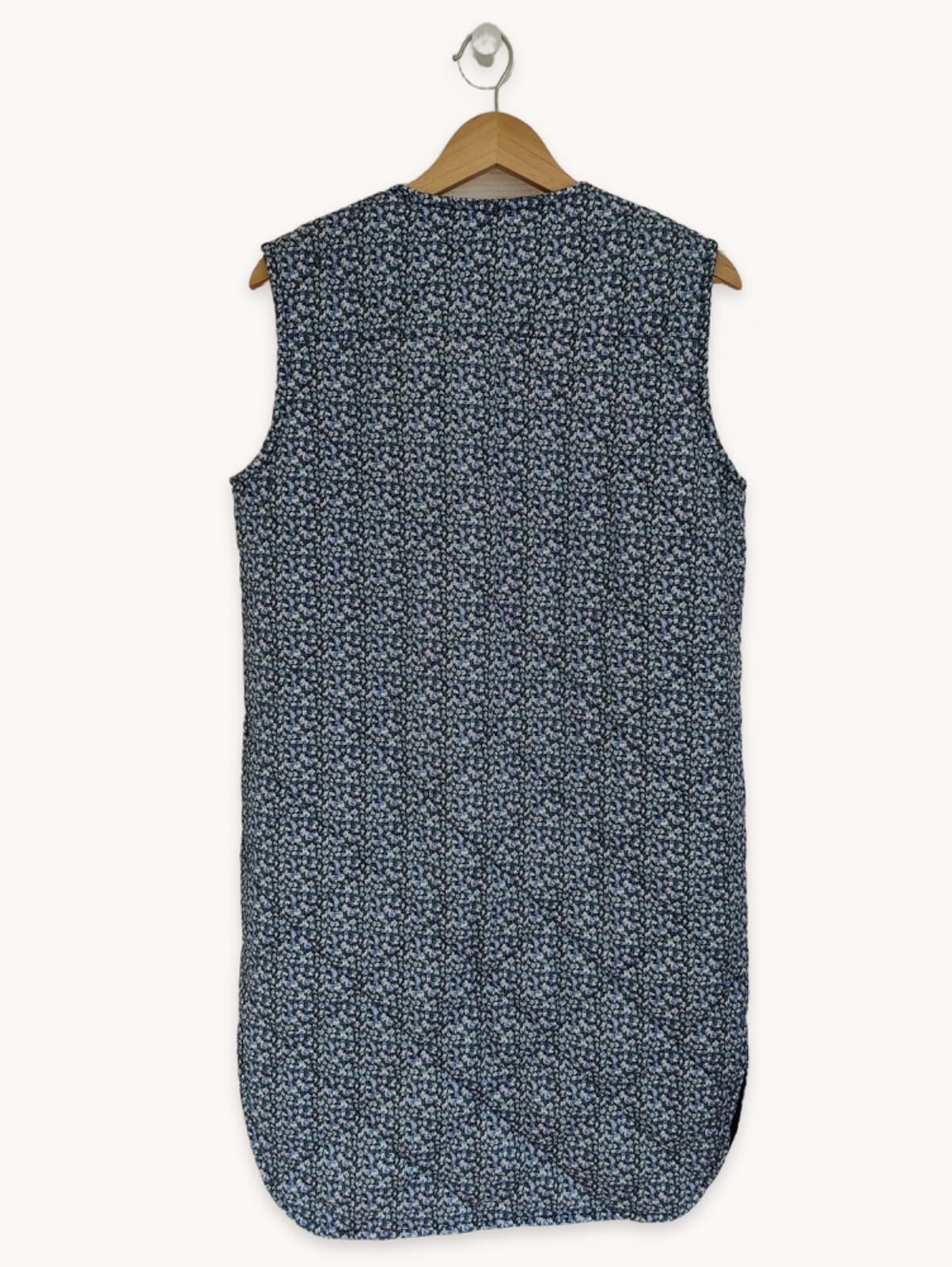 Veste sans manches matelassée à fleurs bleues Vila – Taille 38 — photo 5
