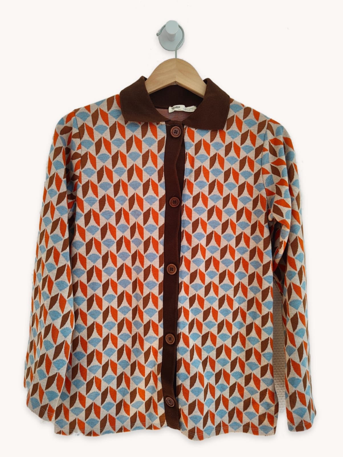 Gilet à motif géométrique rétro Pull&Bear – Taille S — photo 1