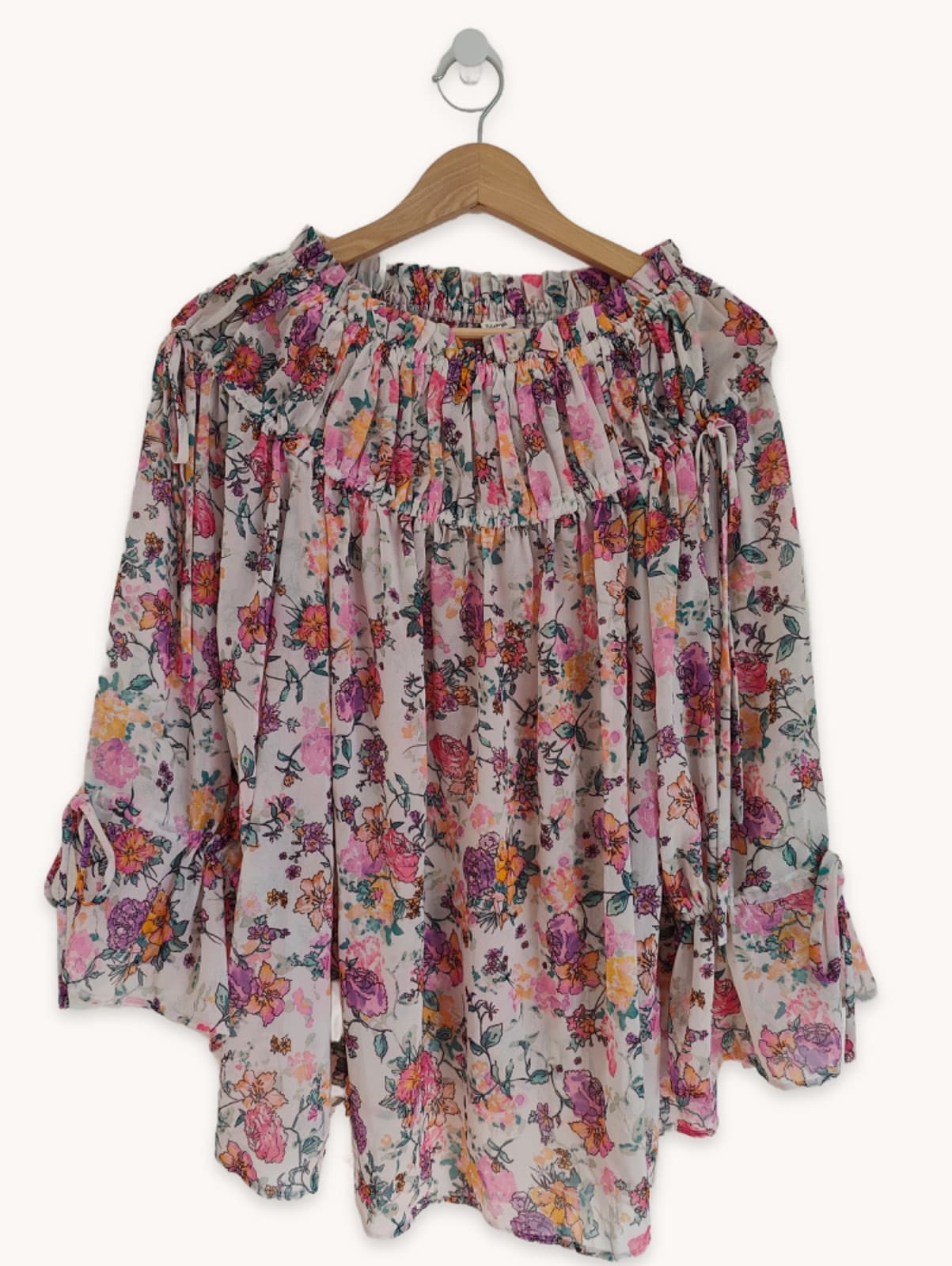 Blouse Tularosa à imprimé floral pastel – Taille S — photo 1