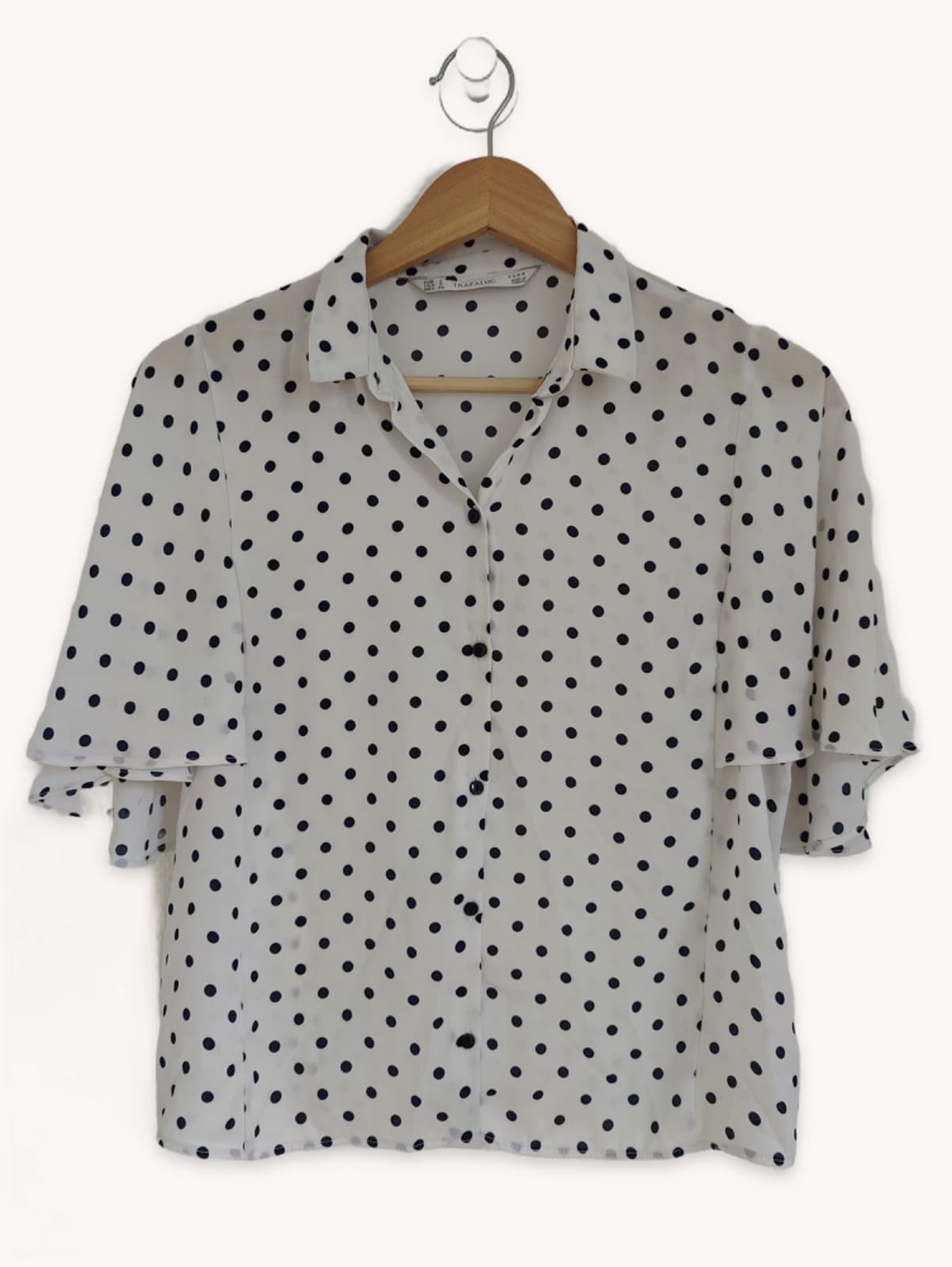 Chemise à pois blanche et noire Zara – Taille S — photo 1