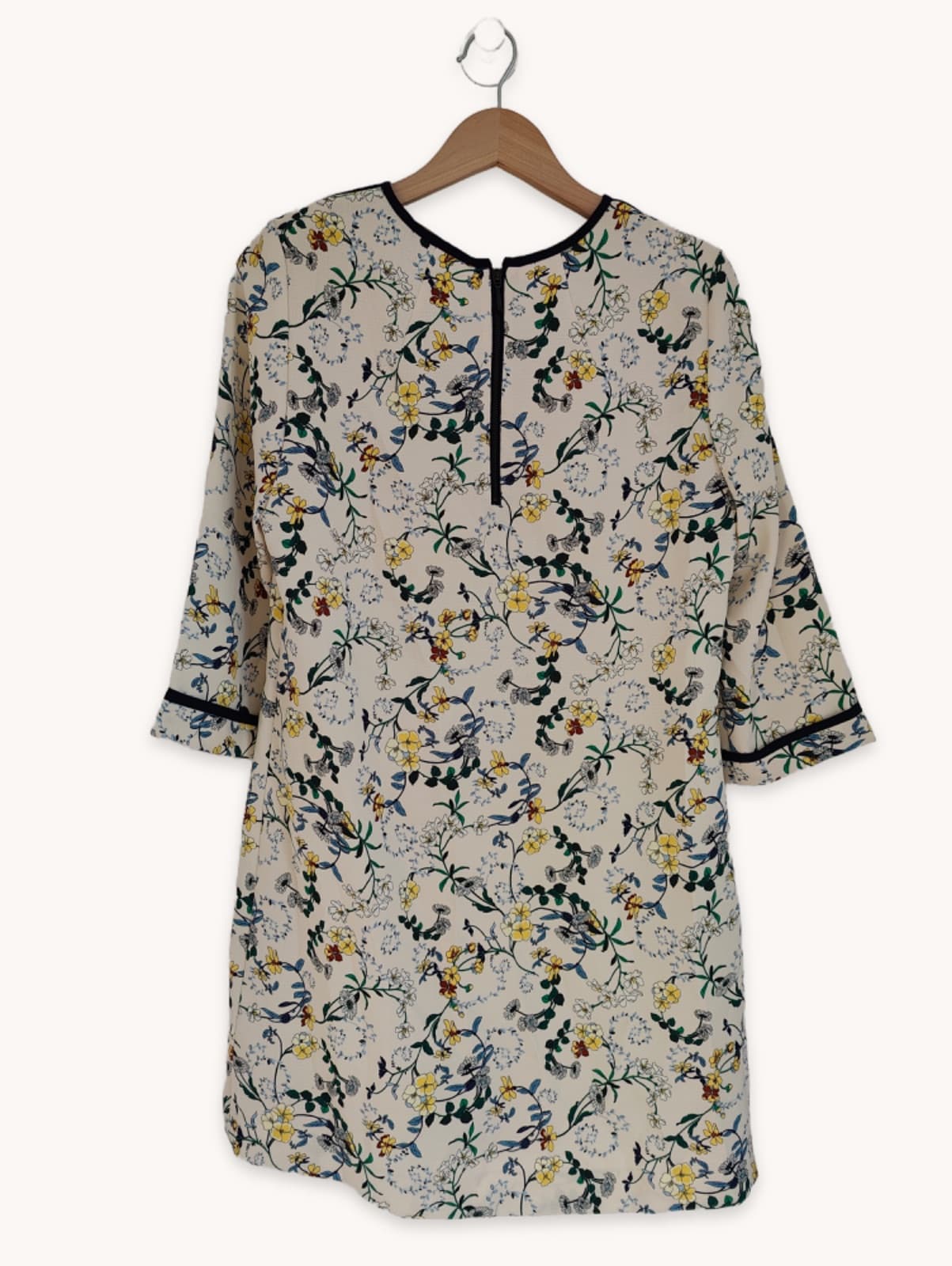 Robe à imprimé fleurs et oiseaux Zara– Taille L  — photo 5