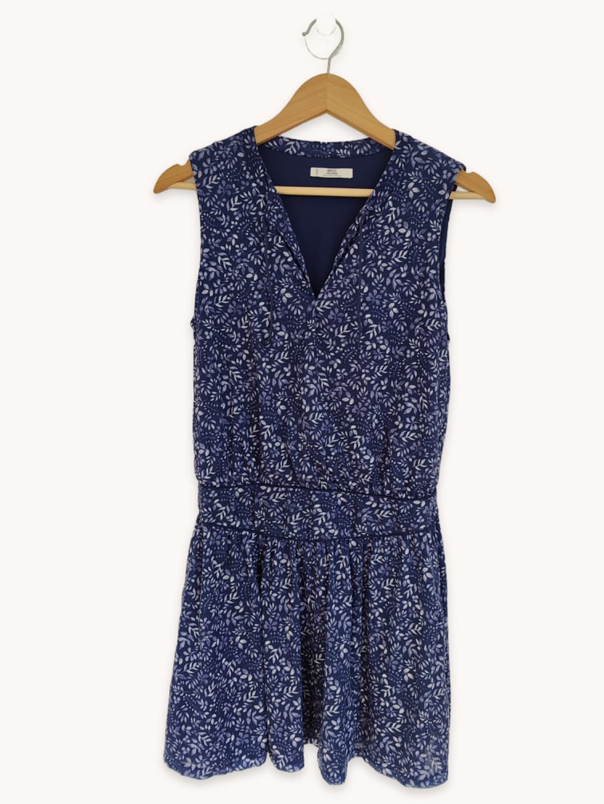 Robe sans manches à fleurs bleu marine Mango – Taille S — photo 1
