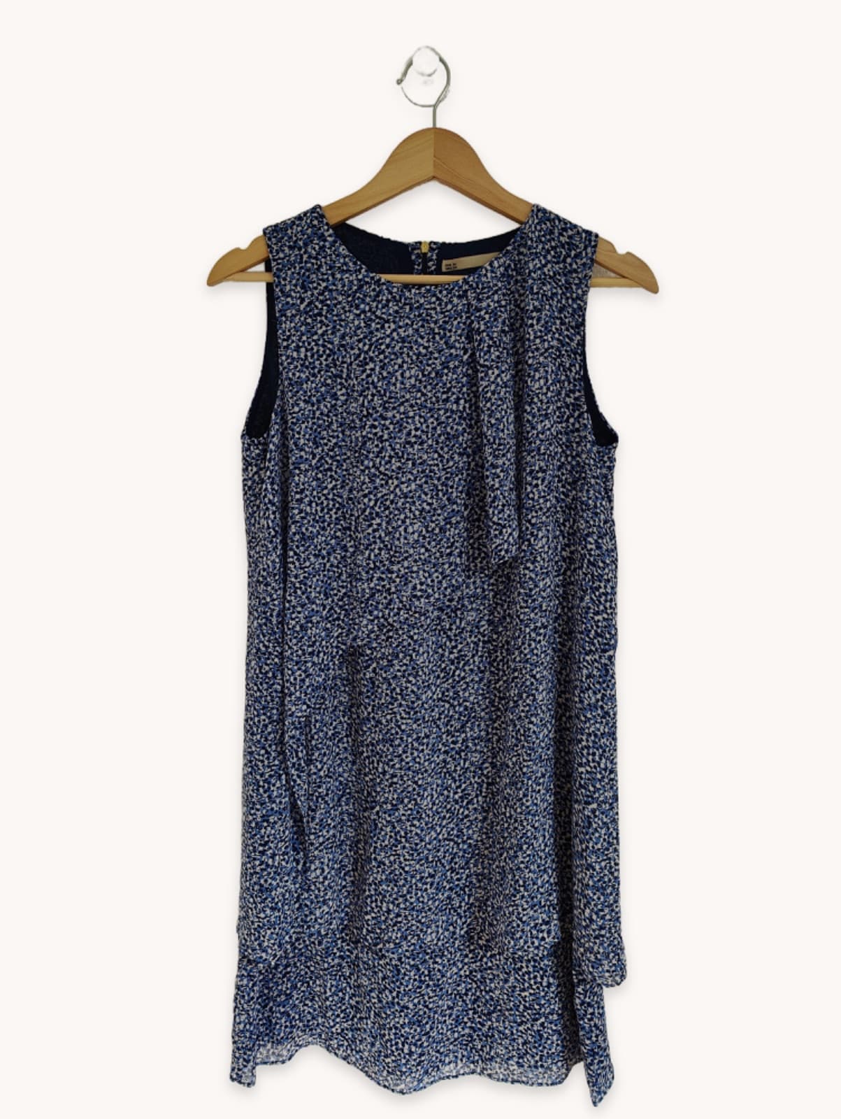 Robe à imprimé moucheté bleu Sfera – Taille M — photo 1