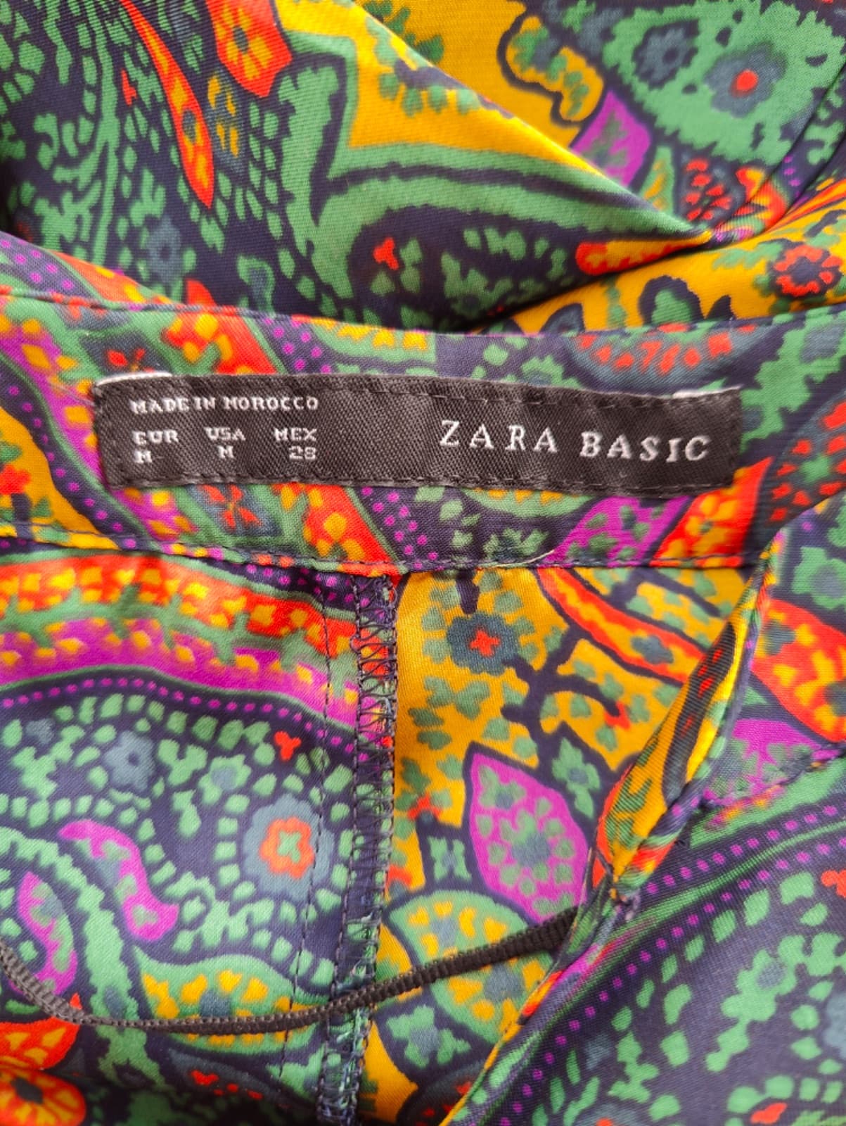 Tunique fluide à motif cachemire multicolore Zara – Taille M — photo 5