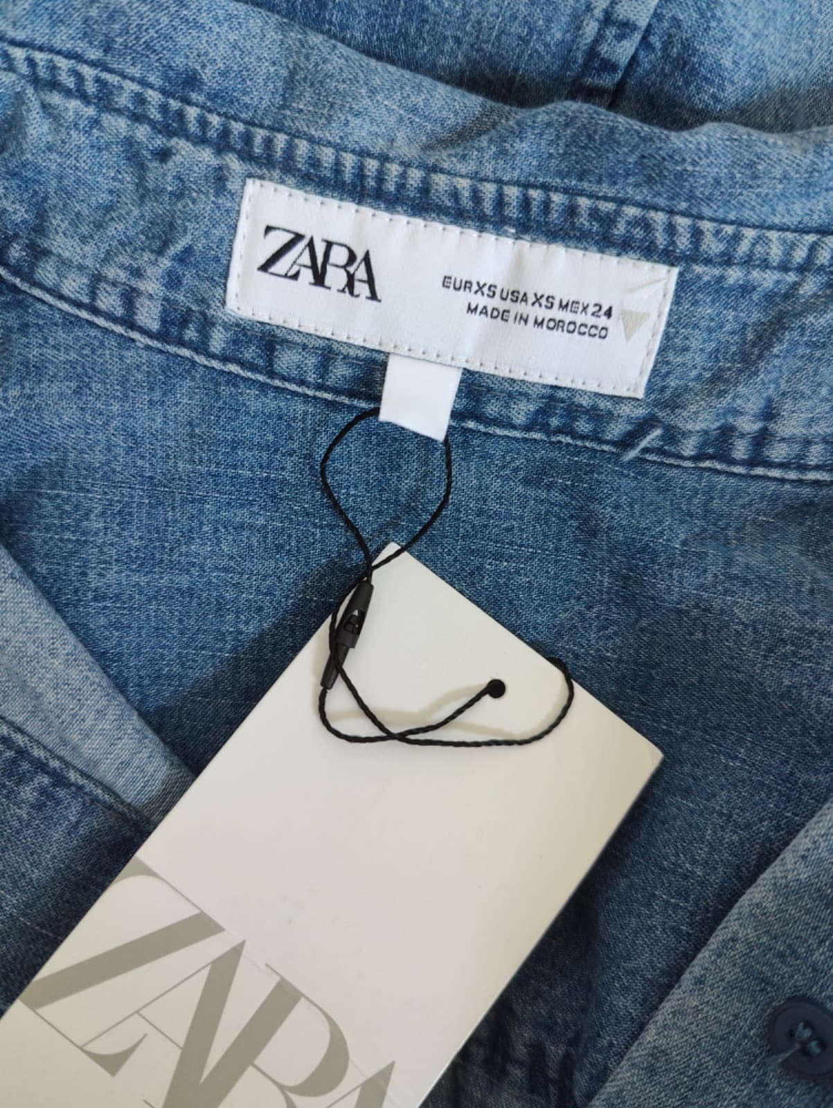 Chemise en jean manches courtes Zara – Taille XS — photo 3