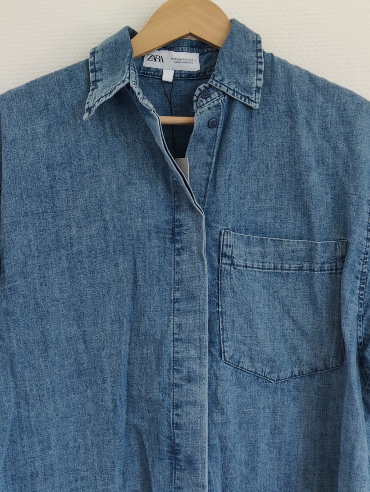 Chemise en jean manches courtes Zara – Taille XS — photo 2