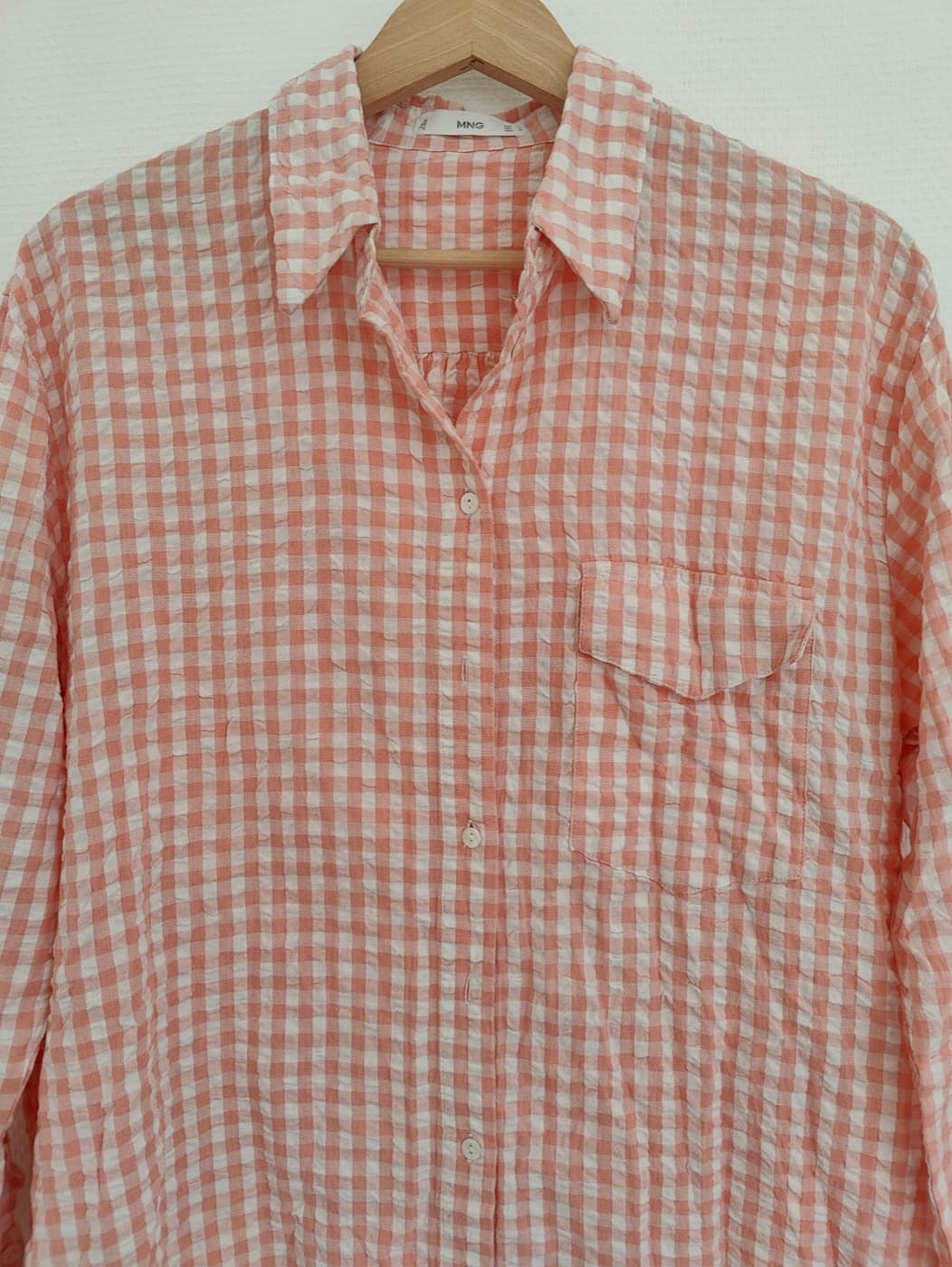 Chemise à carreaux vichy Mango – Taille S — photo 2