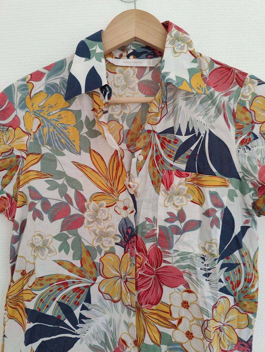 Chemise manches courtes imprimé fleuri Zara – Taille XS — photo 2