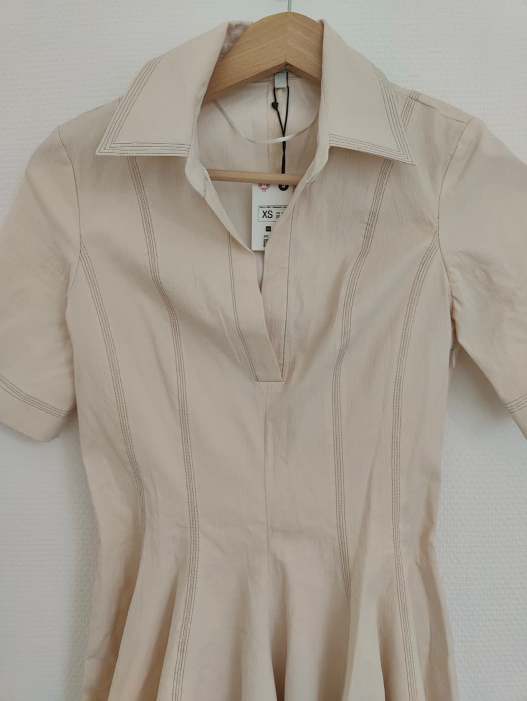 Robe chemise écru Zara – Taille XS — photo 2