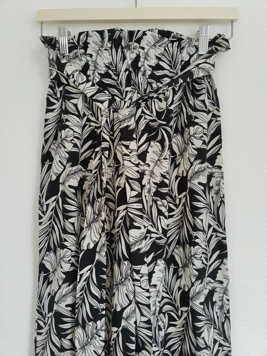Pantalon large imprimé feuillage Mango – Taille XS — photo 2