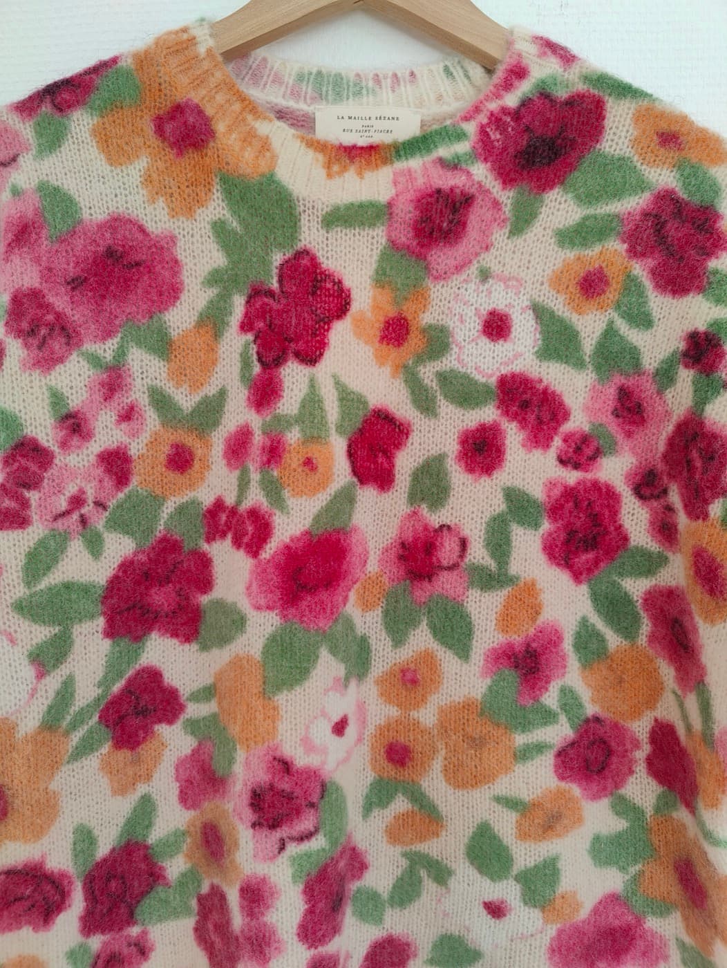 Pull en mohair fleuri Sézane – Taille S — photo 2