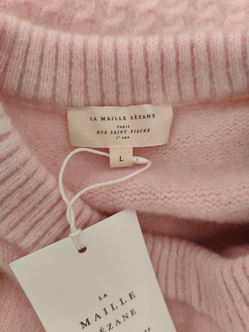 Pull en mohair rose Sézane – Taille L — photo 5