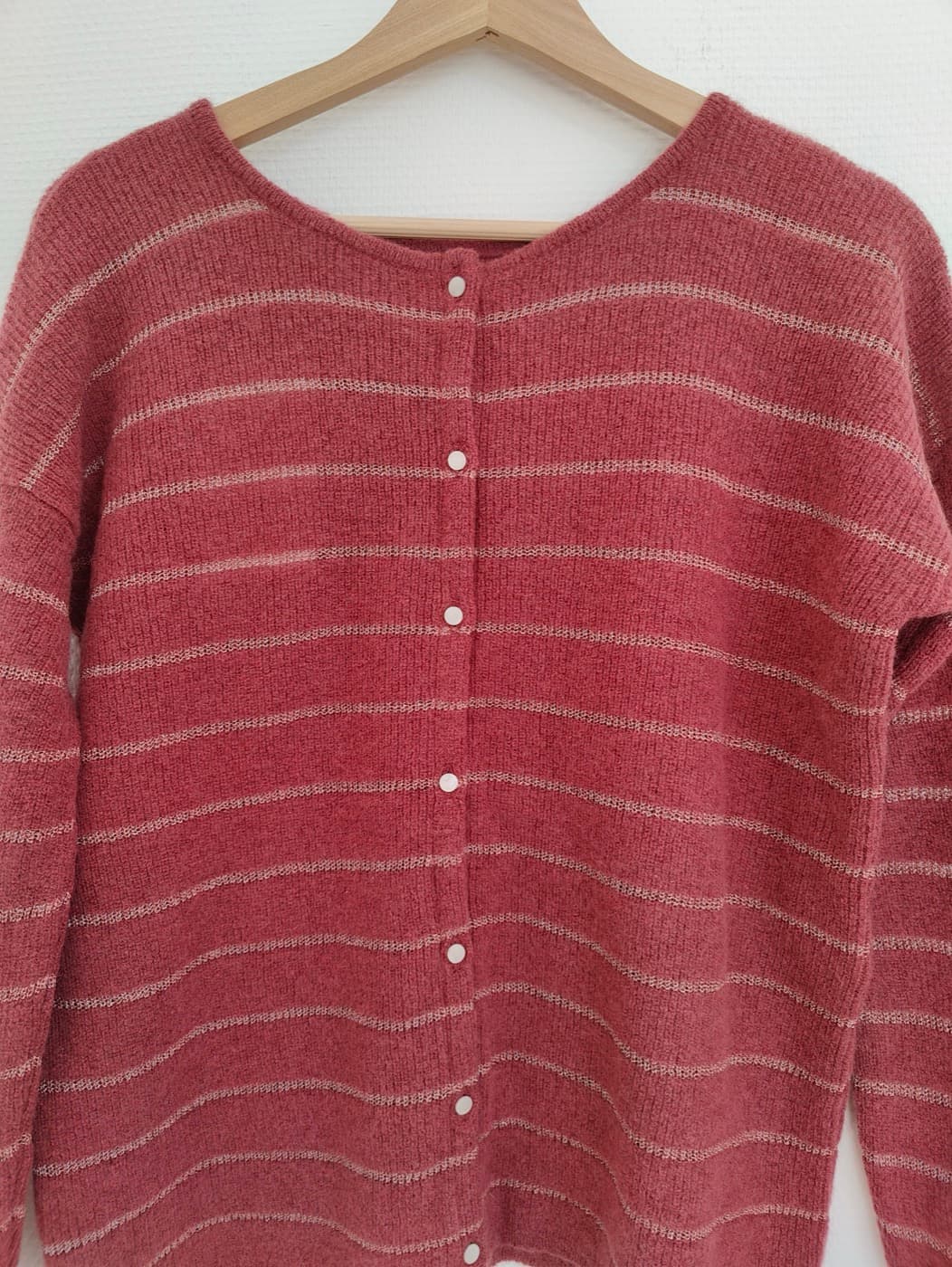 Cardigan rayé en mohair Sézane – Taille L — photo 2
