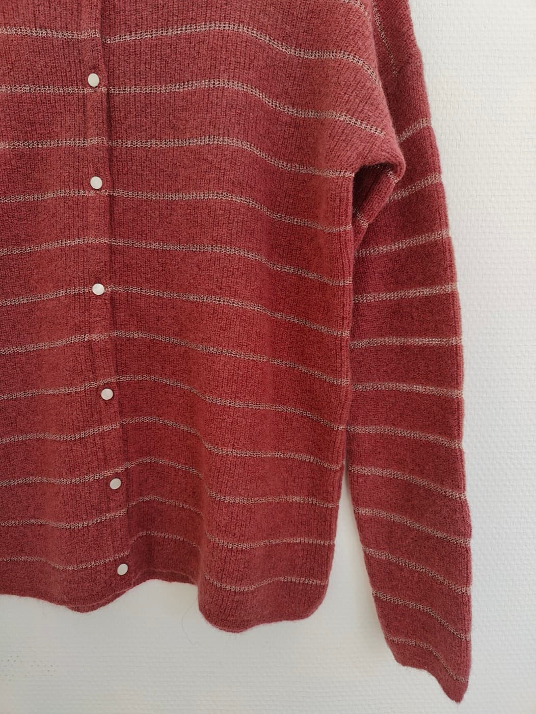Cardigan rayé en mohair Sézane – Taille L — photo 3