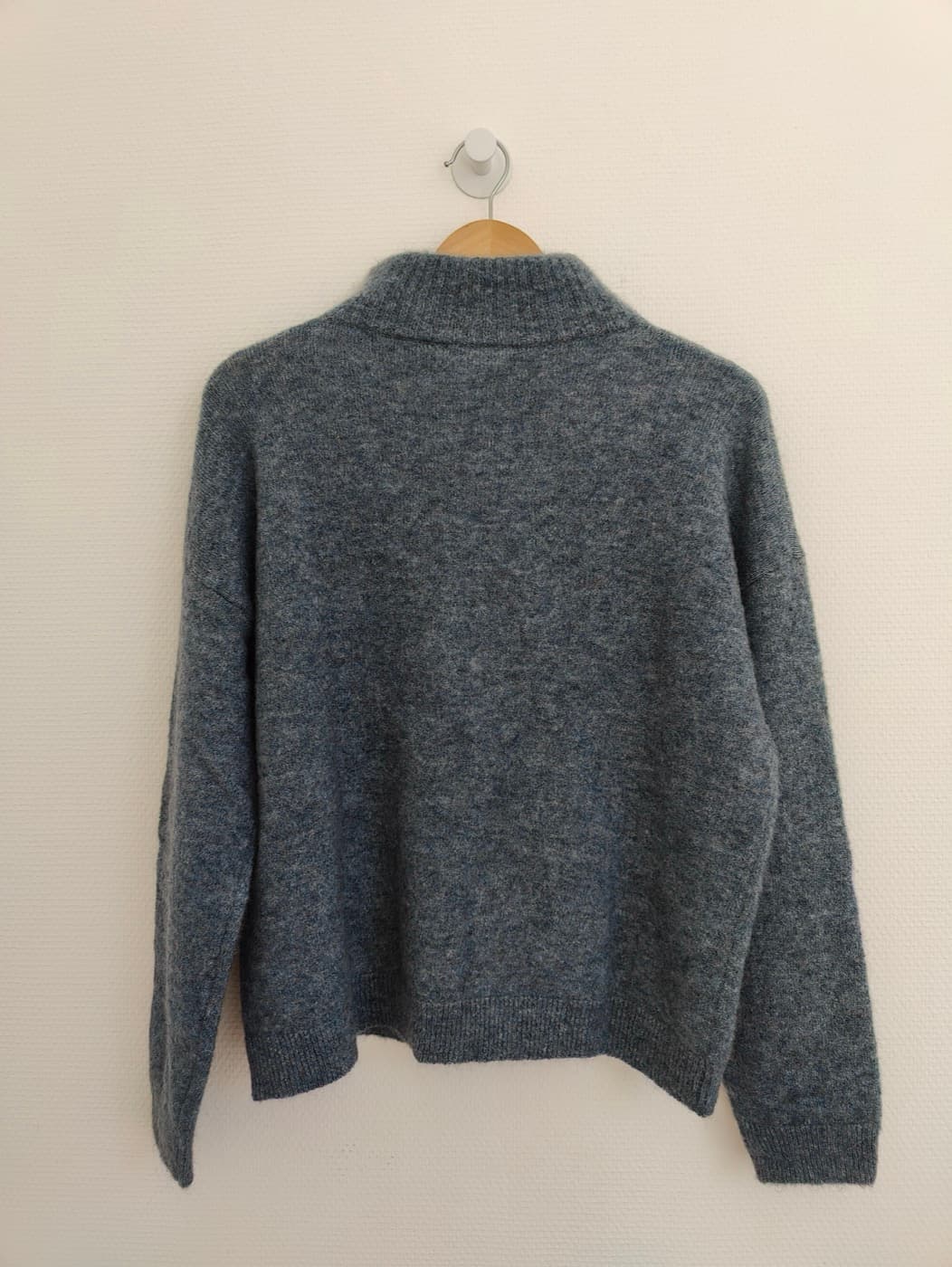 Pull col camionneur zippé en mohair Sézane – Taille L — photo 4