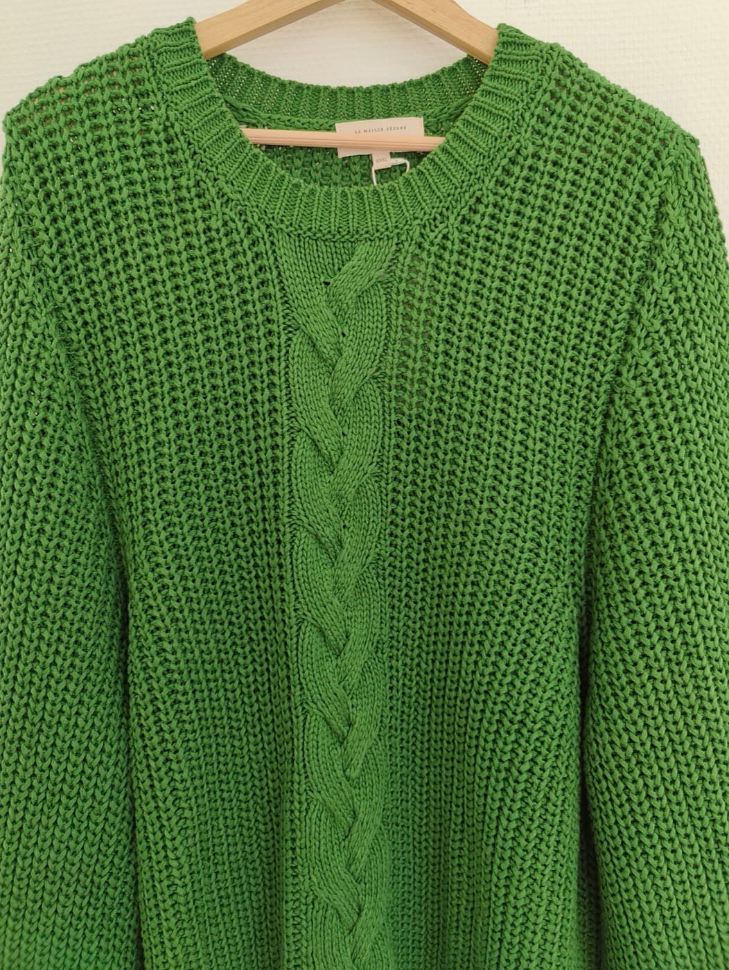 Pull en grosse maille vert Sézane – Taille XXXL — photo 2