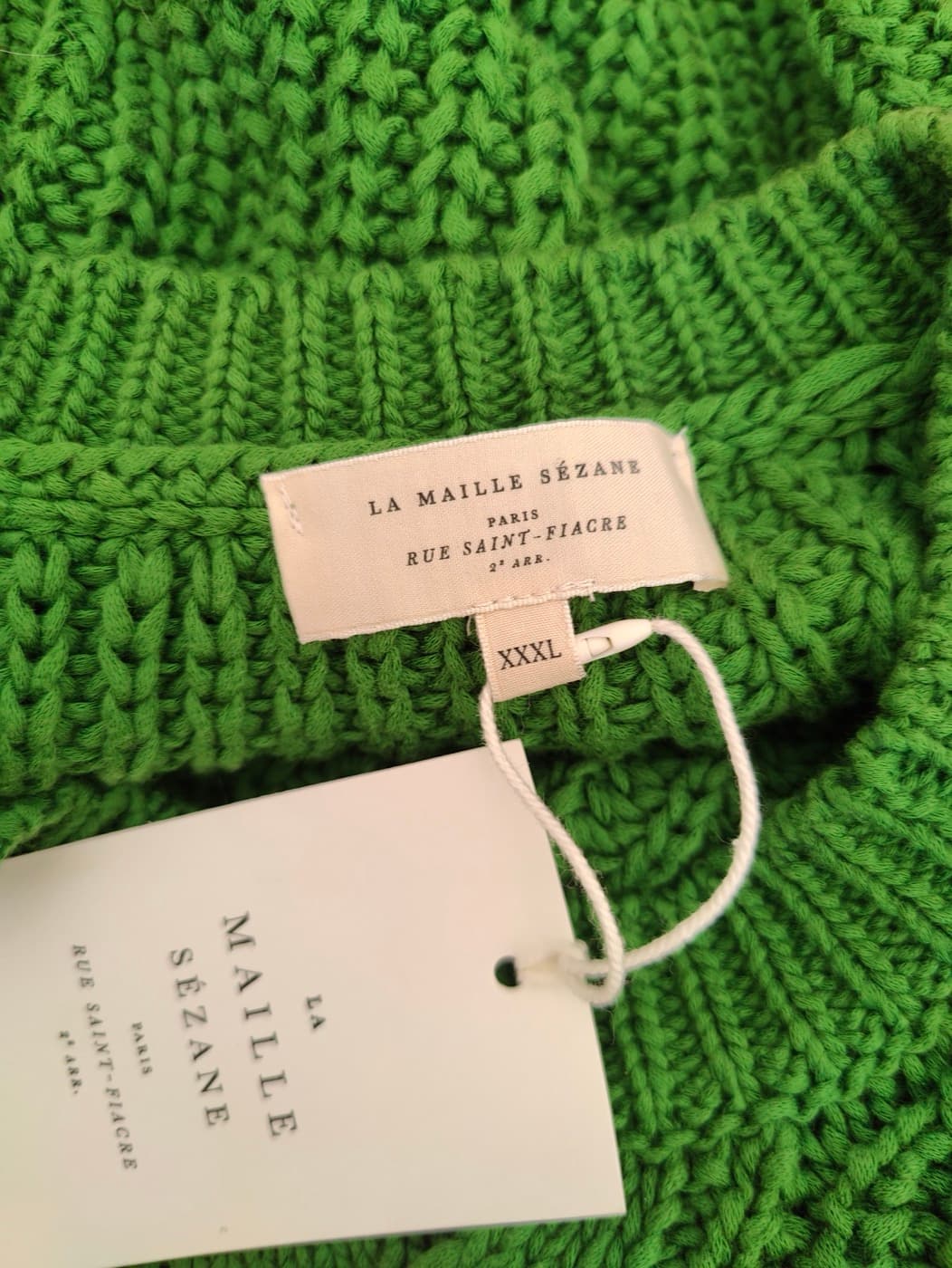Pull en grosse maille vert Sézane – Taille XXXL — photo 5