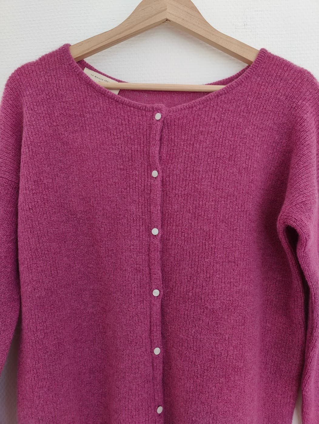 Cardigan Gaspard Sézane en maille rose parme – Taille M — photo 2