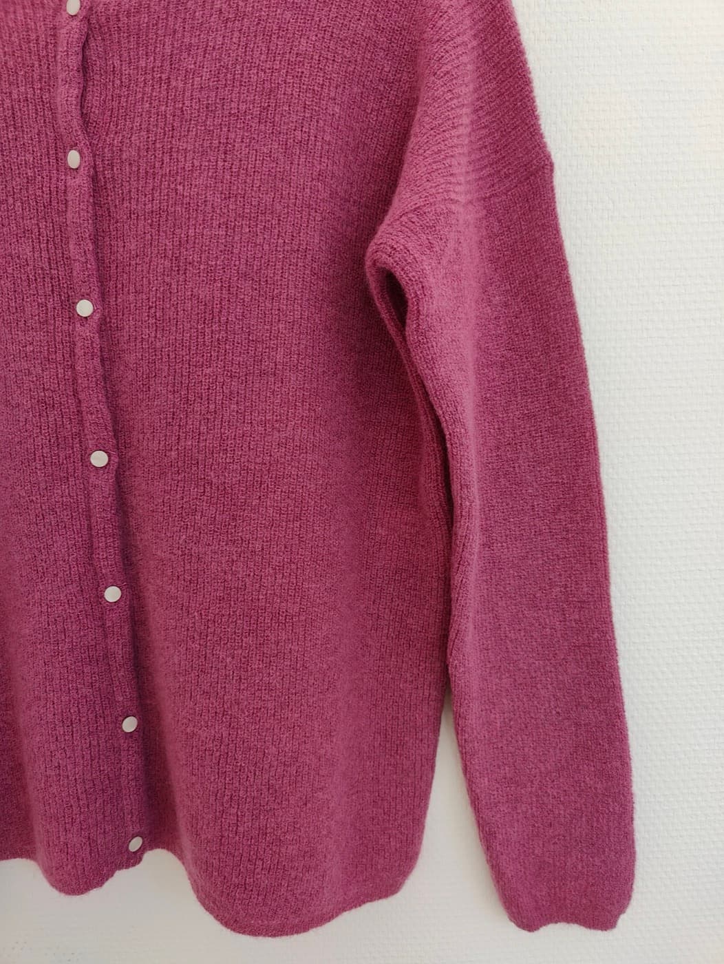 Cardigan Gaspard Sézane en maille rose parme – Taille M — photo 3