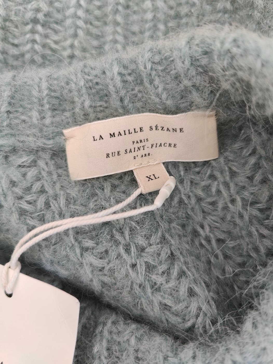 Cardigan en alpaga vert sauge Sézane – Taille XL — photo 5